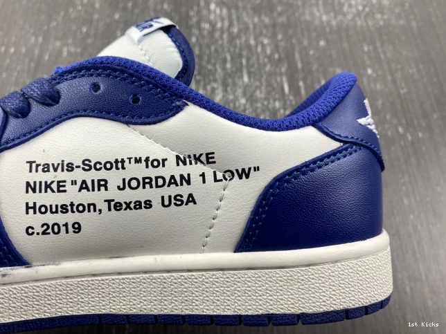 1st Kicks Shoes TRAVIS OFF-WHITE CUSTOM DM7890-101 1 X AIR JORDAN X SCOTT 0728